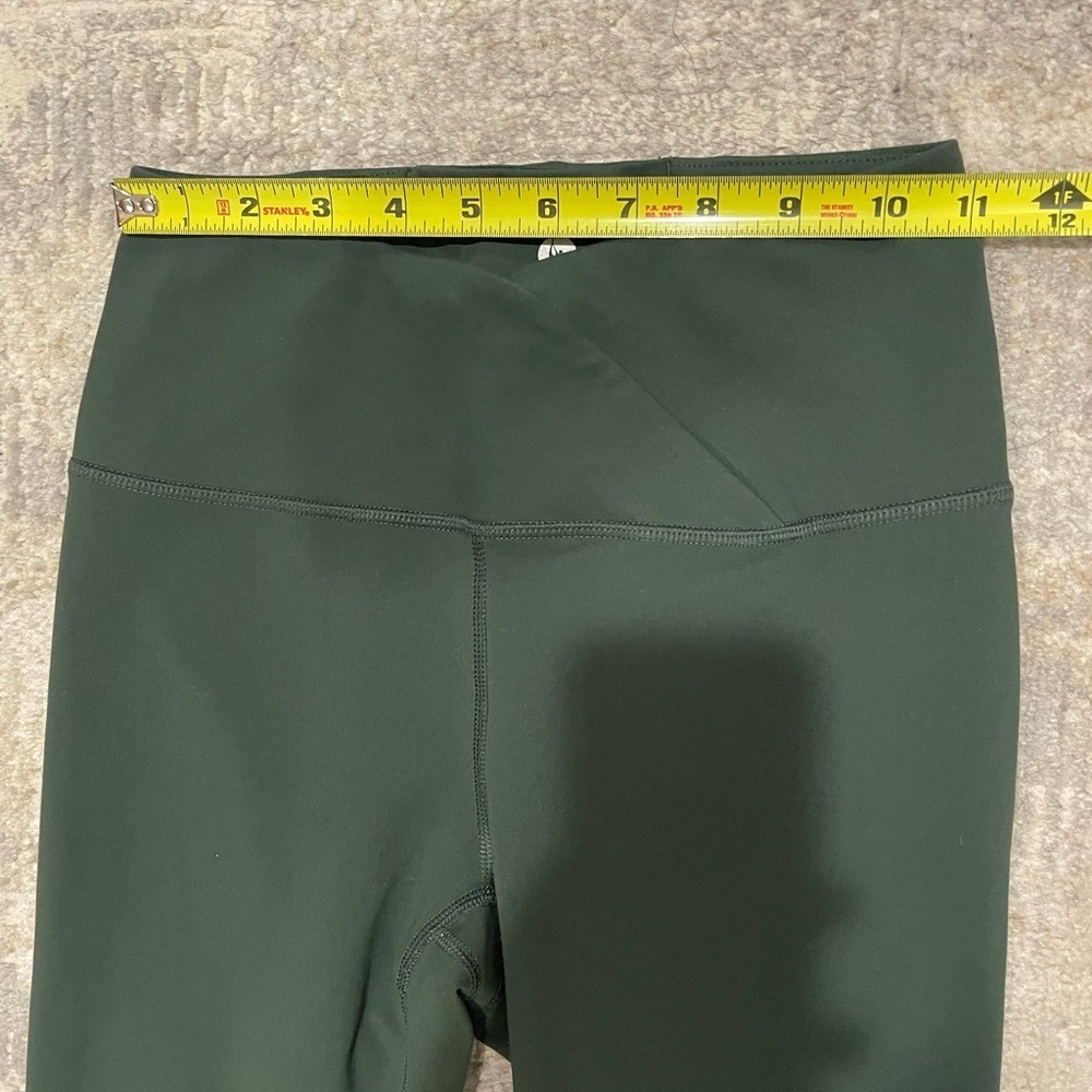 90 Degree Lana Cross Over Ankle Tight Green Leggings Size XS Yoga Staple Stretch - Picture 3 of 7
